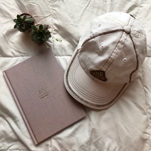 White & Gold Adidas Hat